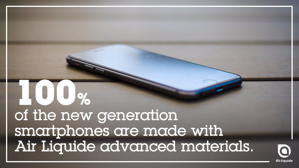 airliquidegroup's tweet photo. #TransformationTuesday: did you know that 1️⃣0️⃣0️⃣% of the latest generation smartphones📱 are designed with components, chips and memories using #AirLiquide advanced materials❔Essential Small molecules are essential to #DigitalTransformation.  👉https://t.co/hlCh1WVQdR https://t.co/teu11b1QRD