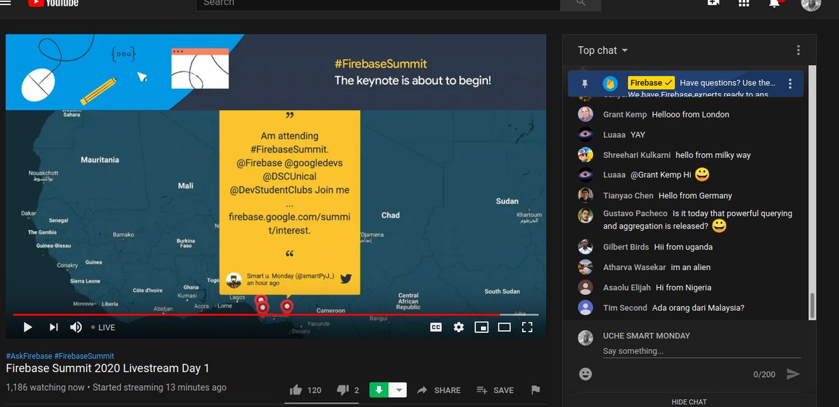 smartPyJ_'s tweet photo. Join  #FirebaseSummit  https://t.co/hrAT57DZuy. 
the moment when my tweet showed up 
😊😊👨‍💻 #FirebaseSummit  #SSA  @DSCUnical https://t.co/ejgaxuhwZ1