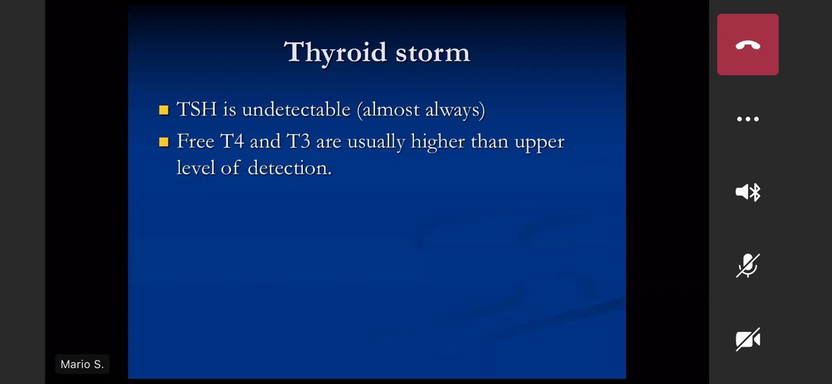 Thyroid storm - a highly lethal disease.  #meded