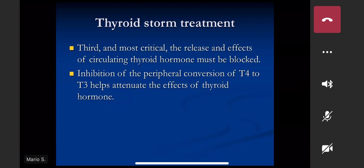 Thyroid storm treatment. - Methimazole- Steroids- Betablockers- Plasmapheresis- Dialysis