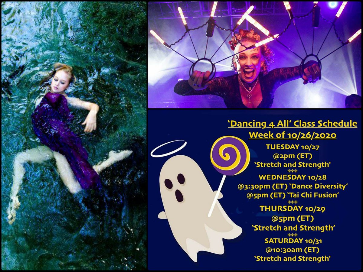 BalletBugDLD's tweet image. BOO! Don’t let the stress of your week sneak up on you; sweep away those cobwebs &amp;amp; keep moving!
#Dancing4All VIRTUAL Classes in “Stretch &amp;amp; Strength”, “Tai Chi Fusion” &amp;amp;/or “Dance Diversity” are a fun, energetic way to keep moving; no experience needed, classes are only $5.