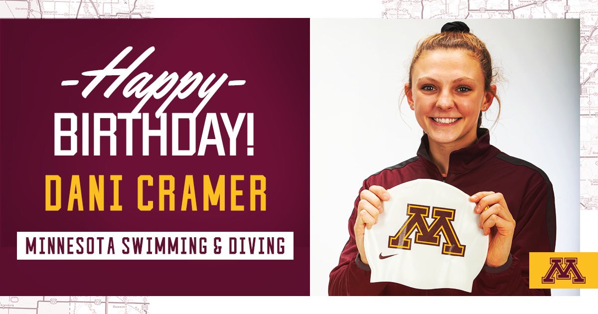 GopherSwimDive's tweet photo. Happy Birthday Dani!! 🥳🎁 https://t.co/BTv7l33qZY