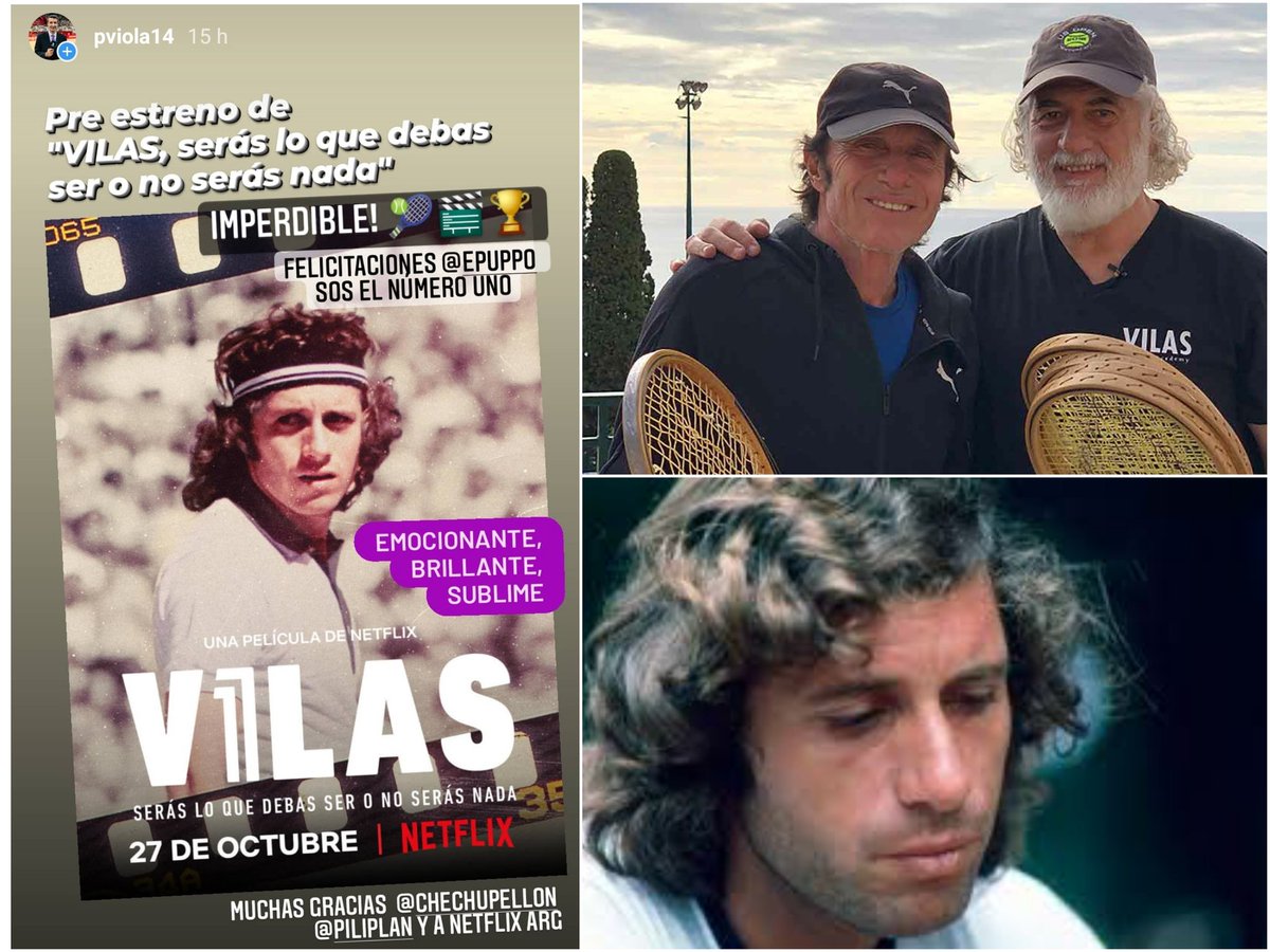 pviola14's tweet photo. Se estrenó hoy y tuvimos la posibilidad de verla días antes. @puppotenis hace de su obra un homenaje al hombre que popularizó el tenis en 🇦🇷. @GuilleVilasOK es un N⁰1 de hecho y lo fue aunque la ATP no lo reconozca... por ahora. Gracias @ChechuPellon @piliplan @CheNetflix 🎾🎾🎾 https://t.co/HKaD0aVqEj
