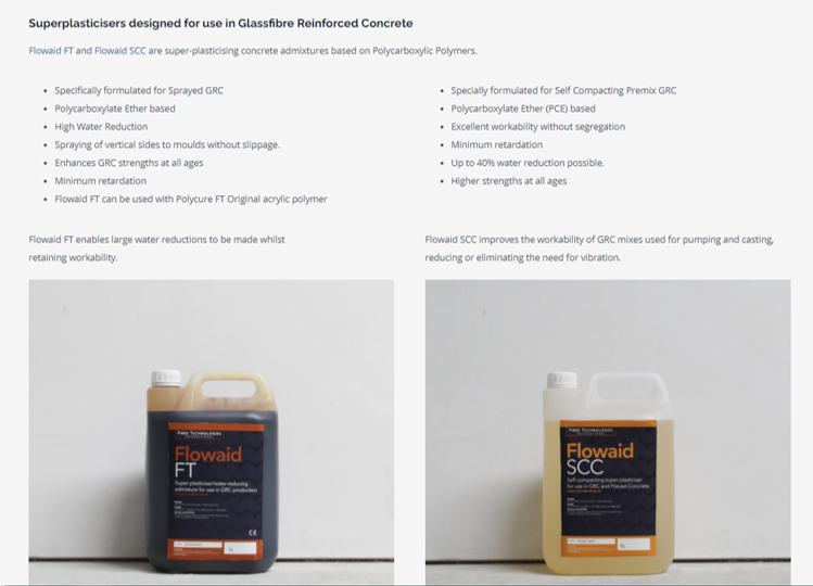 fibretechIntl's tweet photo. The new product labels add a nice bit of colour to our updated plasticisers section!
Keep an eye out for more updates on the Fibre Technologies website.
#gfrc #concrete #admixtures #plasticiser #materials #materialsmanufacuring #CivilEngineering https://t.co/2vh3WMaSmI