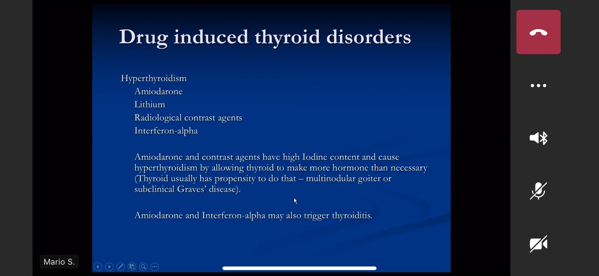 Drug-induced thyroid disorders.