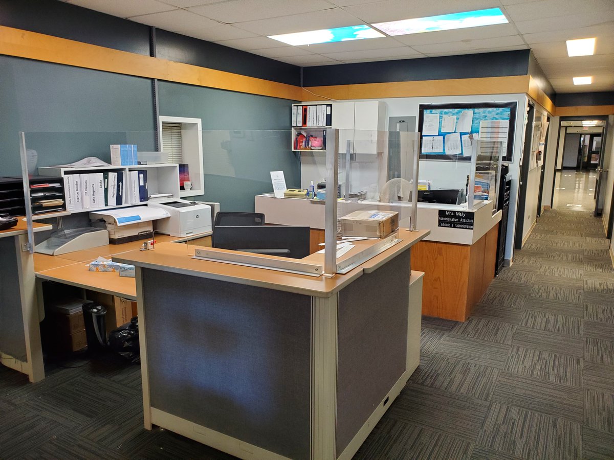 ProimageSigns1's tweet image. For the Portage School Division, we did over 1100 covid floor decals and 25 shields of various sizes and shapes #covidsafe #covidsigns