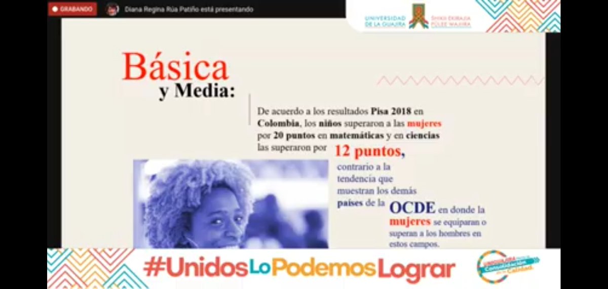 Samicrisfer25's tweet photo. Diana Rua Patiño execelente intervención la lengua materna  es esa la base fundamentales y que no hay que perder.
#IIColoquioInvestigacionEducativa 
#ContextoMulticulturales 
@UniLaGuajira 
@jaroldiazc 
@InecTIC https://t.co/uILtdTMAk2