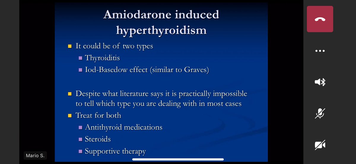 Amiodarone-induced thyroid hyperthyroidism