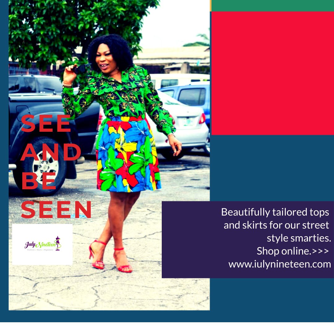 julynineteenng's tweet photo. ‘Twosdays’ are for tops and skirts.  Check out our collection of beautiful handmade patterned tops and skirts. Buy them to rock as a set or wear as separates. The fit is everything! To order, click here: https://t.co/5CogTqhIGj
#shopjulynineteen #ReformPoliceNG #desmond https://t.co/g6z5IvigRl