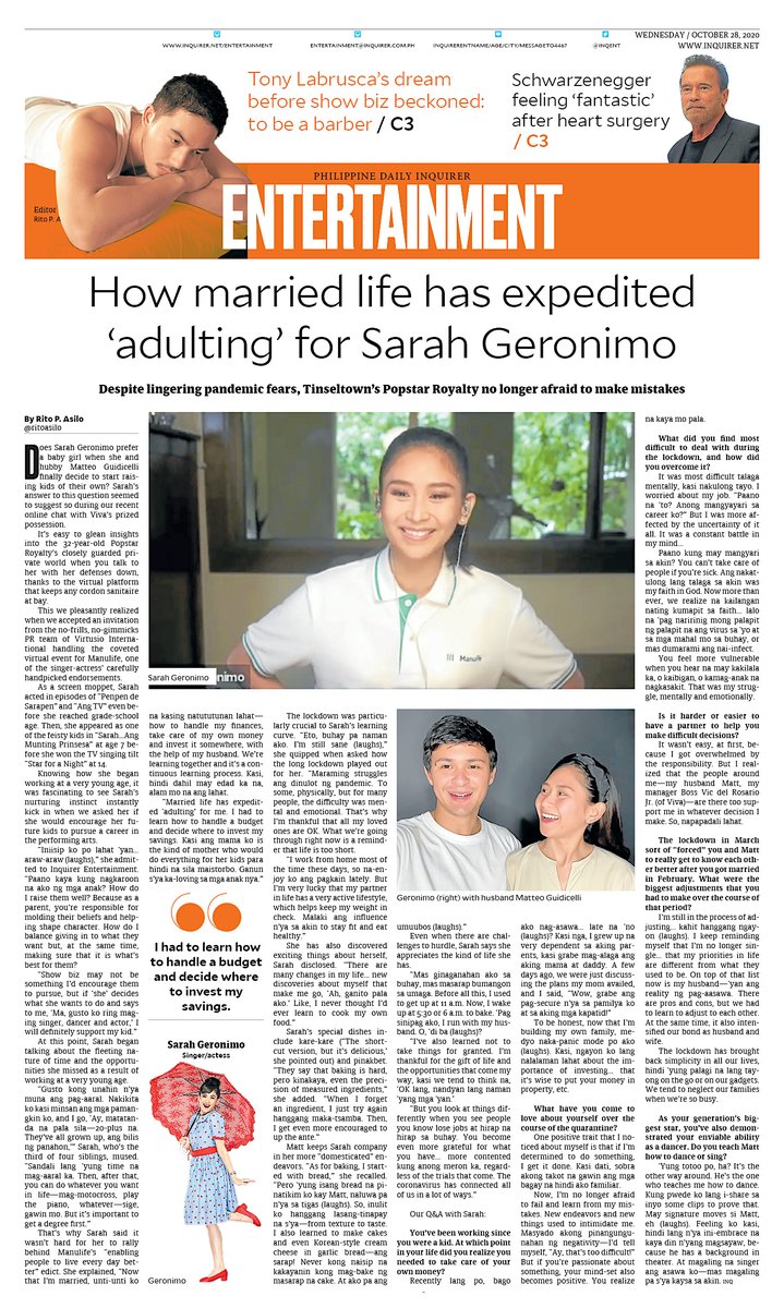 InqEnt's tweet photo. How married life has expedited ‘adulting’ for Sarah Geronimo

https://t.co/UrQUCjhFU8 

@InqEnt #SarahGeronimo #popstarroyalty #popsters @Viva_Ent @VivaArtists #AshMatt #VirtusioPRInternational #investments #entertainment @JustSarahG #MarriedLife #manulife @ManulifePH #adulting https://t.co/j23TQJfhd5