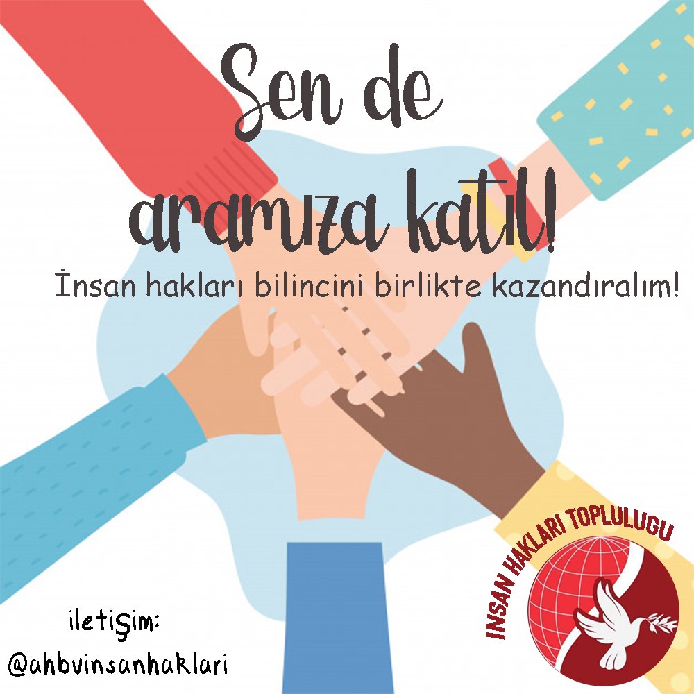 Merhabalar! İnsan Hakları Topluluğu  olarak insan hakları alanında araştırmak ve fikir üretmek isteyen herkesle birlikte yol almak istiyoruz. İnsan hakları bilincini birlikte kazanalım, kazandıralım!⚖️📚
Bilgi almak için bizimle iletişime geçebilirsiniz🕊️
#hukukfakültesi #hukuk