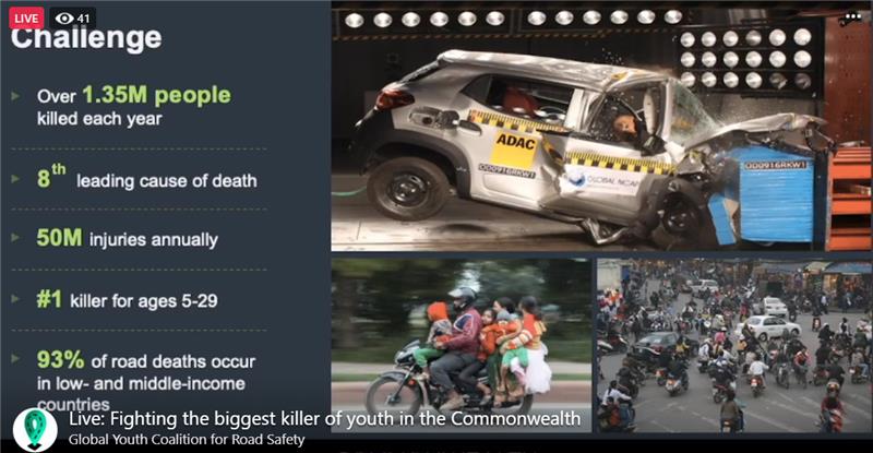 The #Commonwealth Action Series has joined the fight against #roadaccidents - one of the biggest killer of #youth. Listen in to our global conversation about action to ensure #roadsafety and tips to protect yourself and your peers. 
Check it out here👉 fb.watch/1nXGj-aUI9/