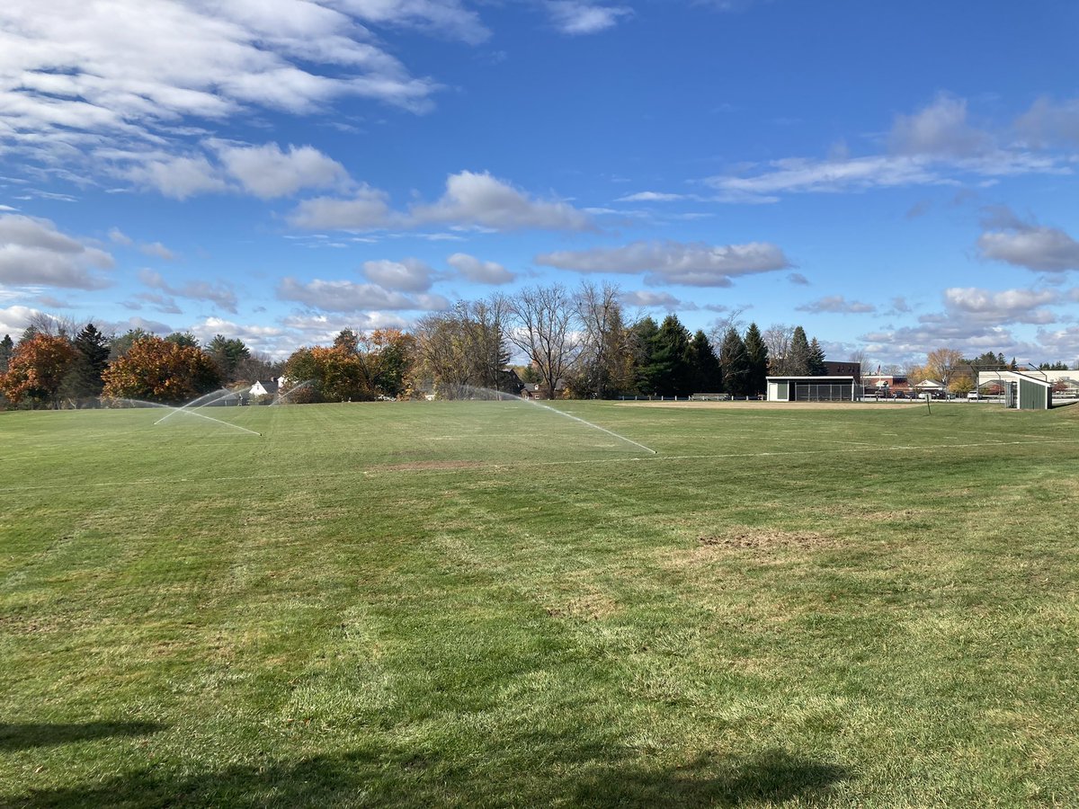 PembrokeFieldOp's tweet photo. Aerate, seed and some water to finish the year off on PA Softball/Field Hockey field. #ReadyForSpring #FieldOps https://t.co/SgiZQkUHp9