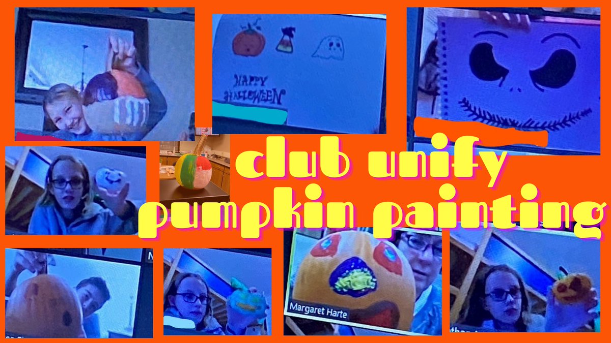 IkeUnify's tweet photo. Check out our work in progress pumpkin painting!! 🎃  🎃  @IkeEagleNews. Thanks for our supplies @MrBostromD54Art https://t.co/OV49BrPJda