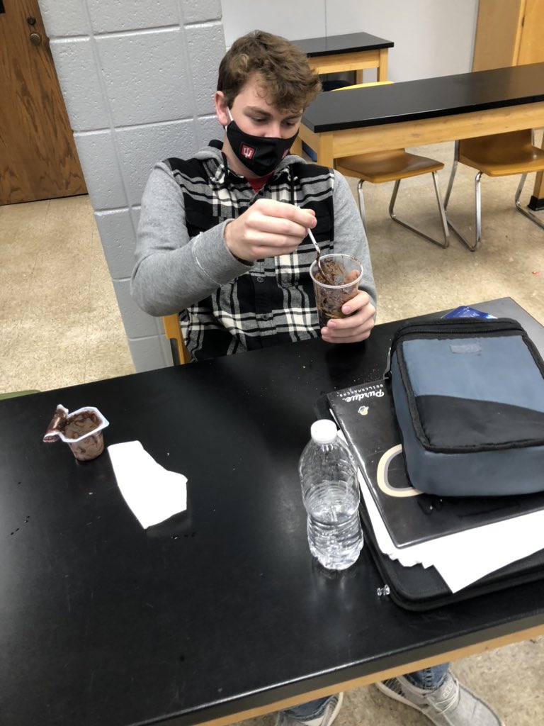 Making edible soil was a little different this year due to social distancing but it still tasted good! #PlantandSoilScience