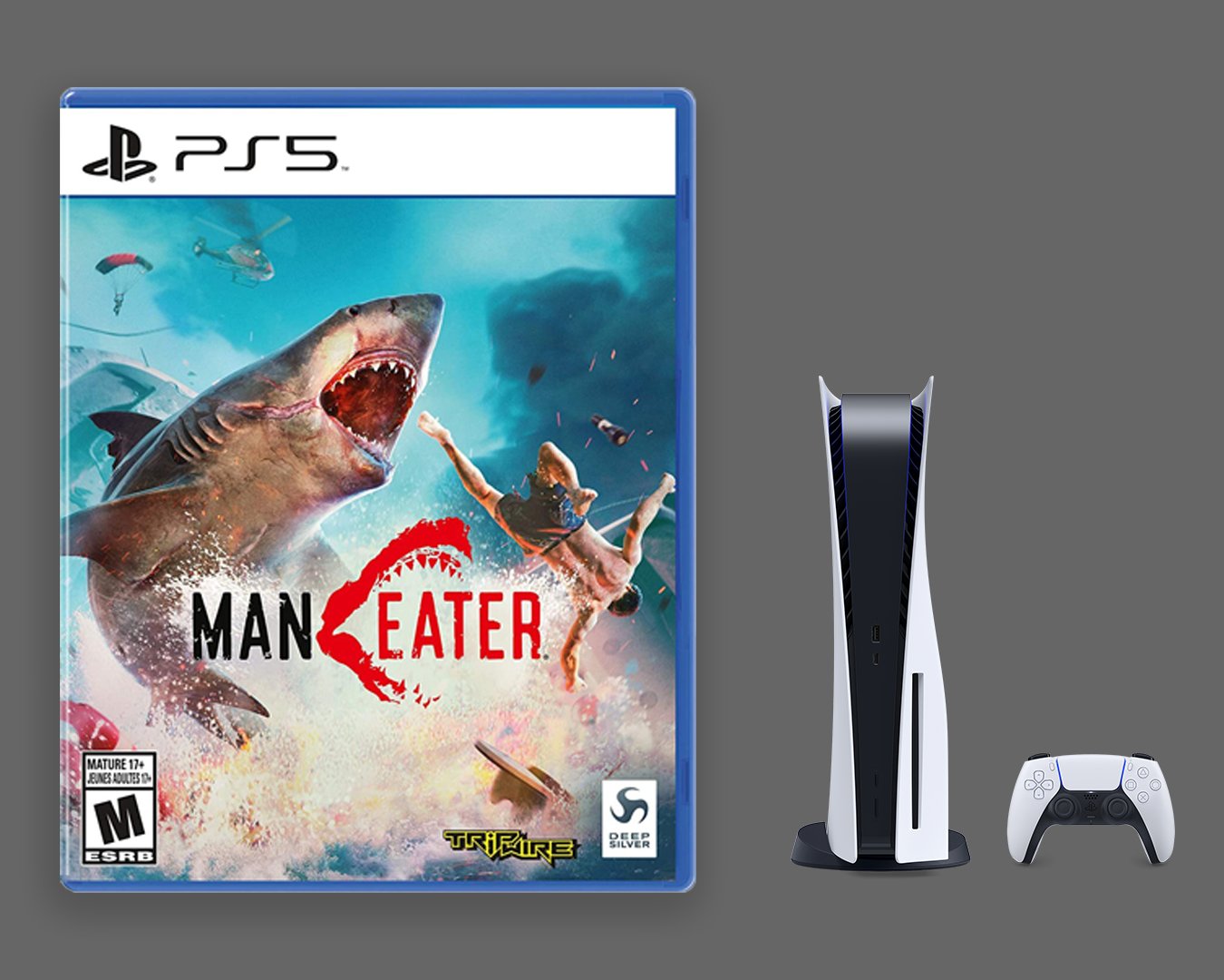 Maneater on Twitter: "If you thought the PS5 was big, then wait til you  take a look at the size of the Maneater MEGALODON EDITION! Available  November 12th. @PlayStation They're gonna need