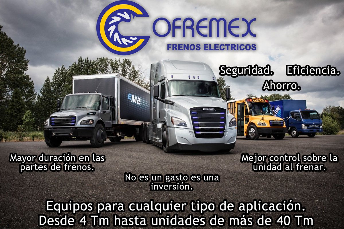 Cofremex_1's tweet photo. Contamos con equipos para diferentes aplicaciones desde camionetas hasta tractocamiones.
Todos con la misma calidad, confianza y seguridad que brinda #Cofremex
#SomosNumeroUno
#NuestraTecnologiaSuSeguridad https://t.co/gODSRiCYrt