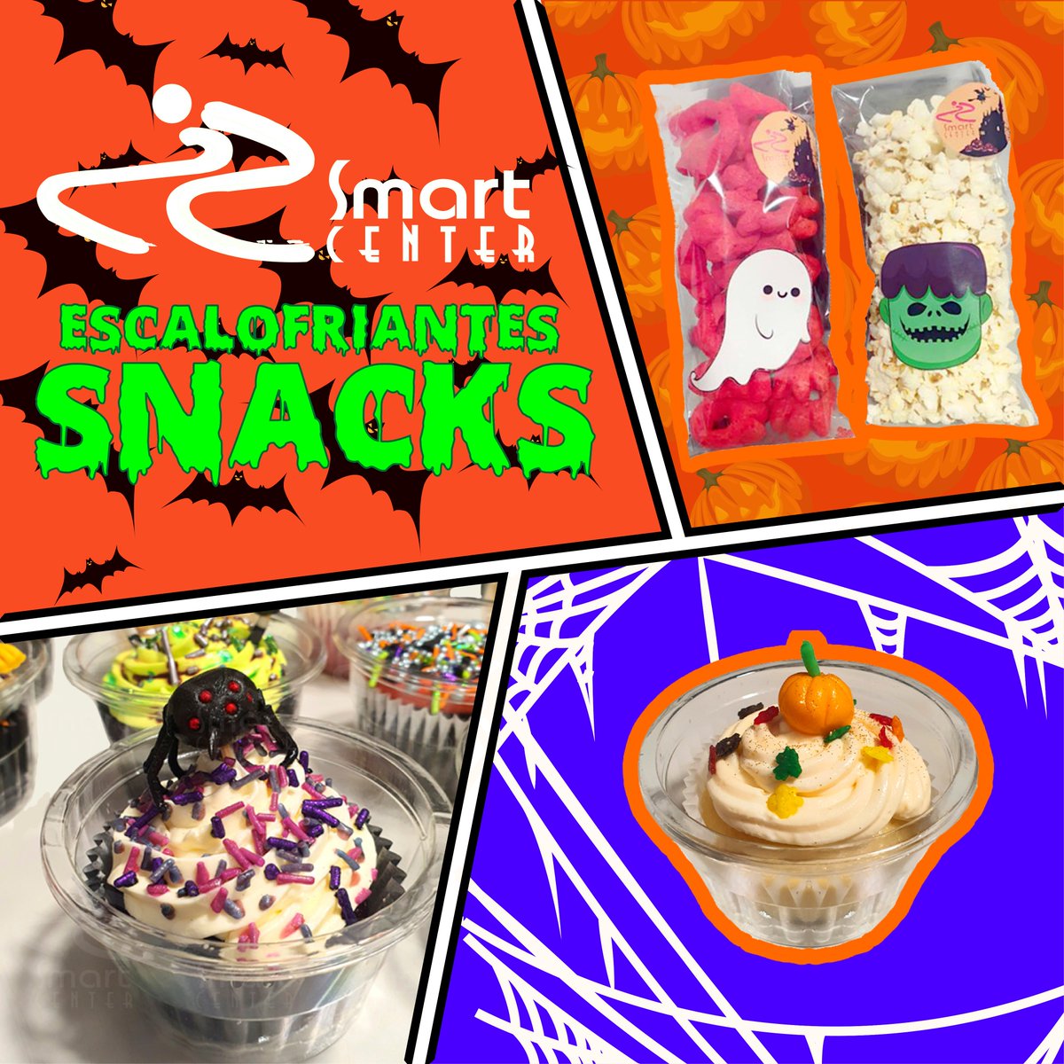 SmartCenterMex's tweet photo. Así se vivió el terror en Smart Center con nuestros escalofriantes y deliciosos snacks... 🧟‍♂️🧁
#snacks #cupacake #sacary #horror #samrtcenter #todossomossmart #terrorensmartcenter https://t.co/KhCyZDVspU