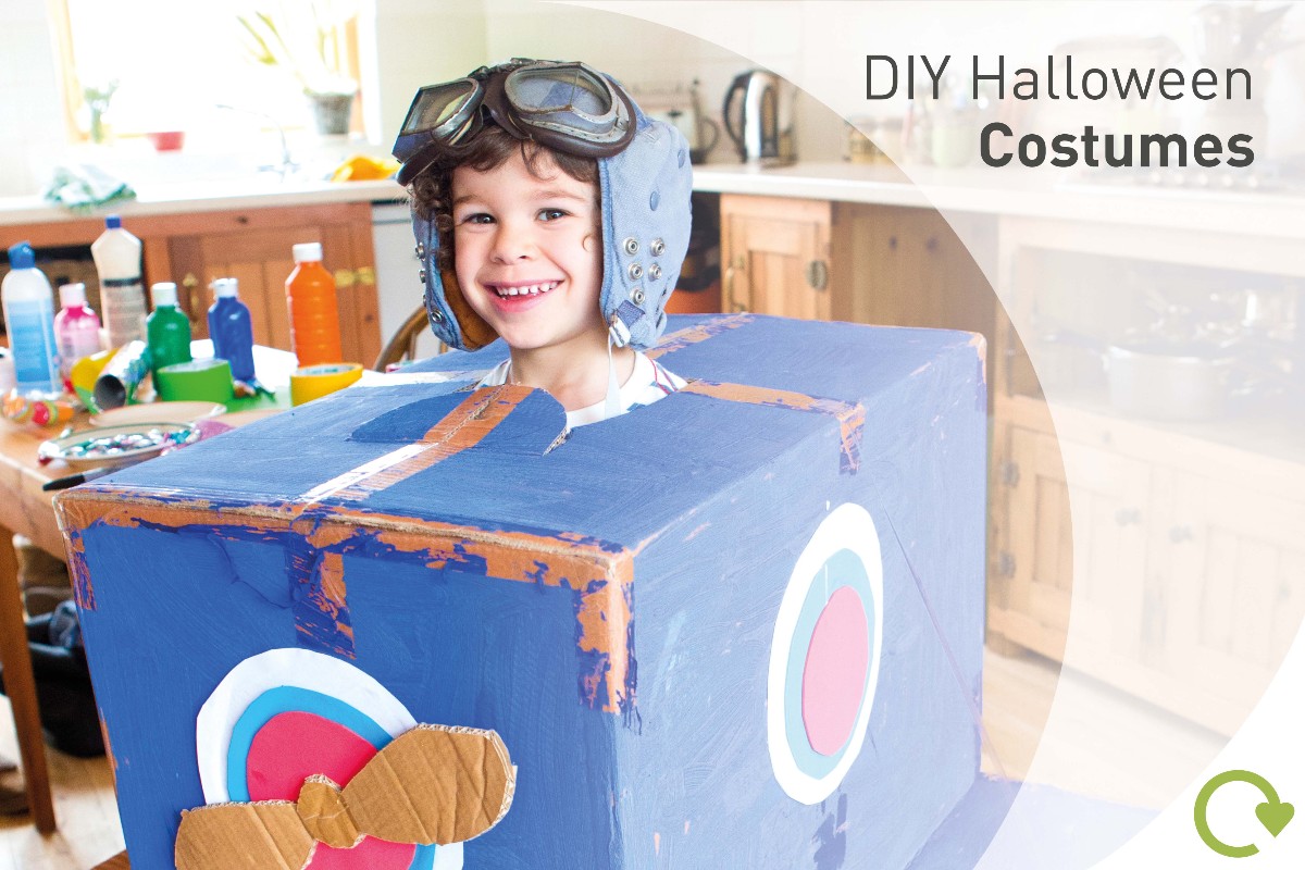 HowToWasteLess's tweet photo. Stuck for a costume this #Halloween? Never fear when your recycling is near! 
#HowToWasteLess #RecycleForScotland https://t.co/G0tYVGg08D