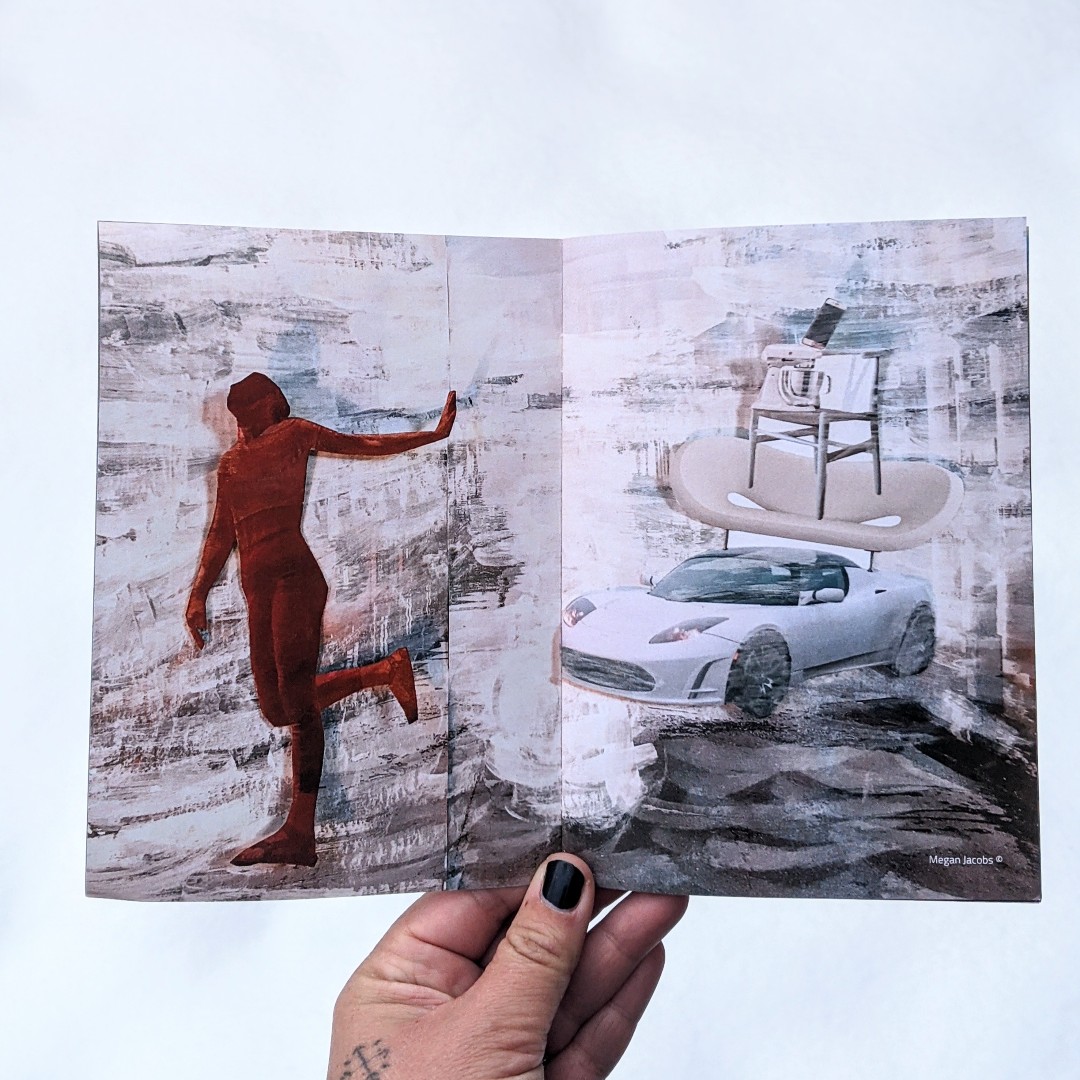 Drinking hot coffee and reflecting on this stunning collage contributed to the Moment Booklet, Volume 2: Transformation by the talented artist Megan Jacobs. 

Order your free booklet by mail today through our website, while supplies last - creativesantafe.org/initiative/mom…