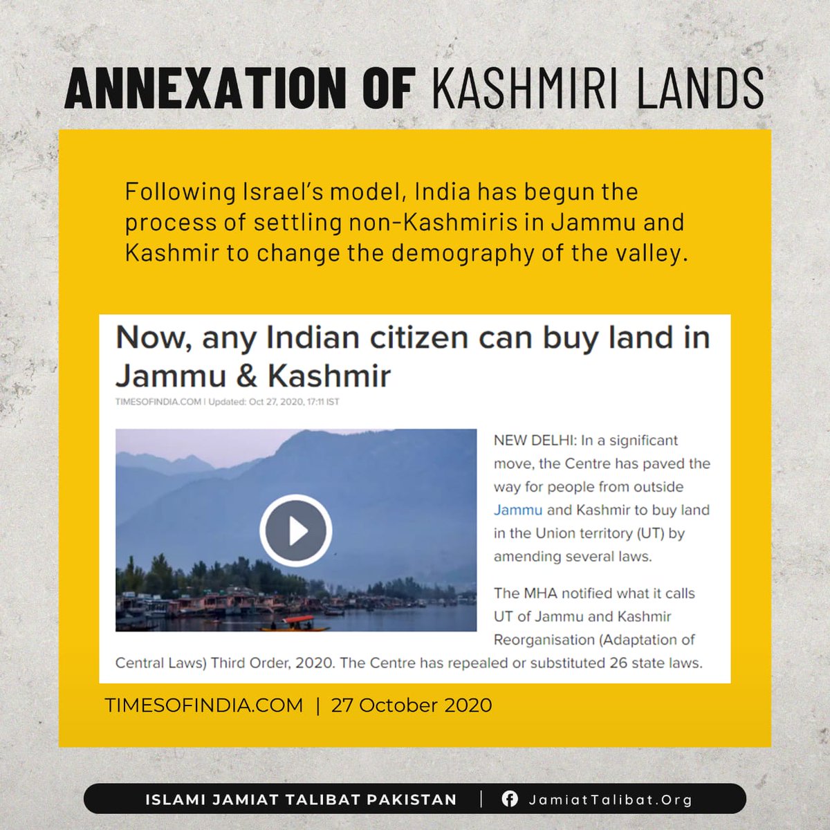 Jamiattalibatpk's tweet photo. #27October #27Oct #BlackDay #Kashmir #Oppression #BlackDay #KashmirMatters #TheForgottenLand #LifeInKashmir #Genocide
#JammuAndKashmir #KashmirBlackDay https://t.co/89DVpvmsJ7