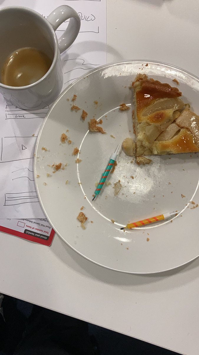 Update: tart was had, slices consumed, Haikal sang “back to work you loons”.