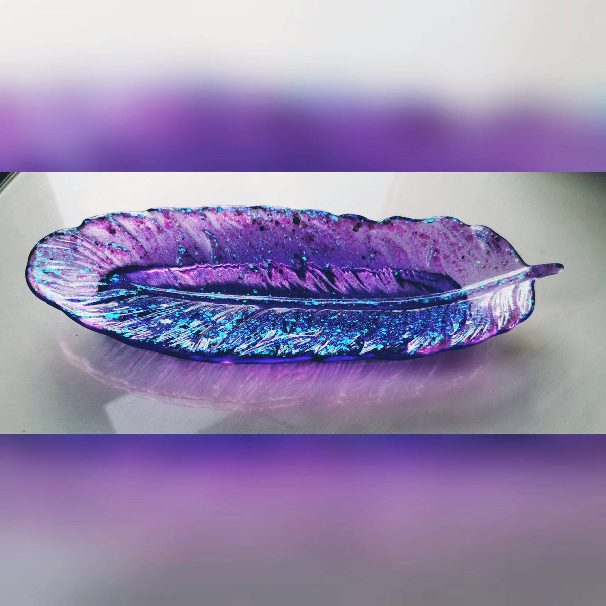 ResinbyM's tweet photo. Excited to share the latest addition to my #etsy shop: Handmade Beautiful Mermaid Feather Trinket Dish #bohemianeclectic #resin #ornaments #handmade https://t.co/4G3MjcRzSL https://t.co/VKbUv5TZFJ