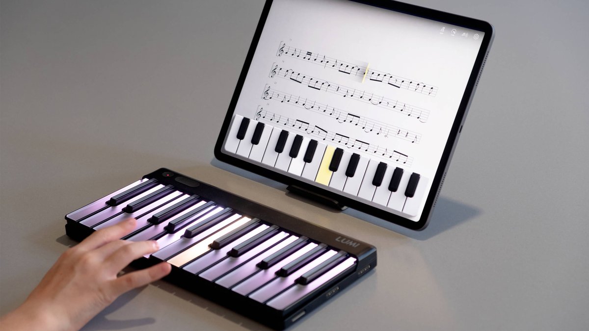 Sennep and Roli have designed a light-up keyboard that lets people teach themselves piano at home: bit.ly/35xgl6Y