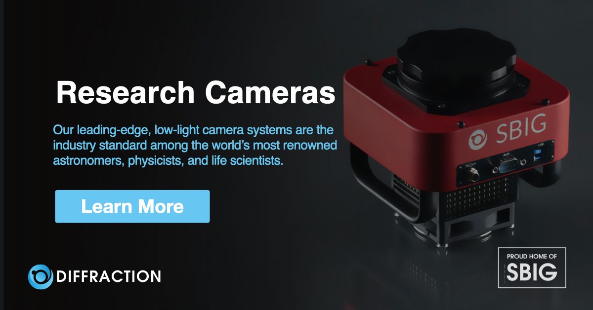 DiffractionSBIG's tweet photo. Doing #research? Need a leading-edge #scientificcamera? #Physicists, #opticalexperts, #experimentalscientists and renowned #astronomers are only some of the professionals that use our leading-edge low light #camera systems. https://t.co/BMCtP3VMof #SBIG #scientificimaging https://t.co/FPRxzw1VMZ