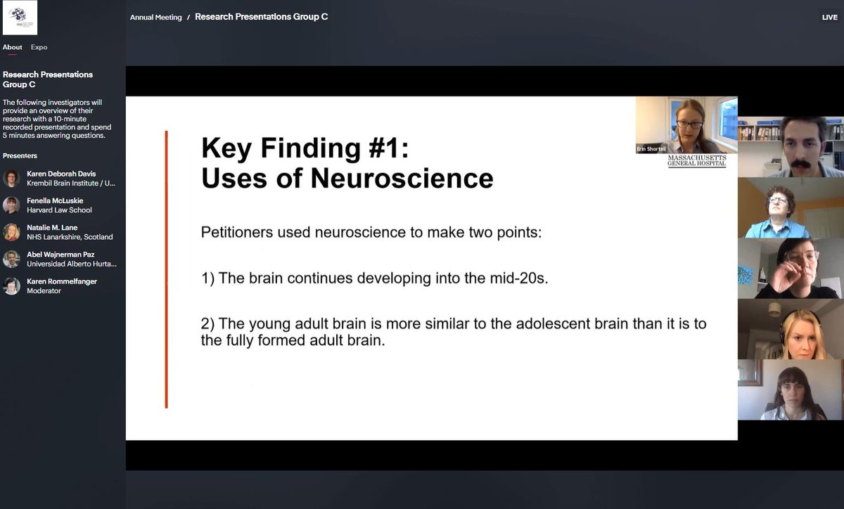 Emerging Justice: The Science of Emerging Adulthood Enters the Courtroom presented by Fenella McLuskie and Erin Shortell at the 2020 <a href="/neuroethicsinfo/">International Neuroethics Society</a> conference #neuroethics2020