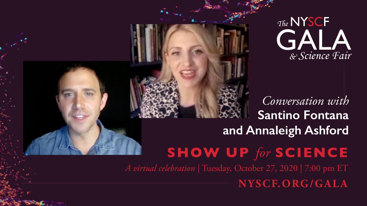 nyscf's tweet photo. Learn from @SantinoFontana and @TheAAshford about why we sent #stemcells to @Space_Station at tonight's #NYSCFgala & Science Fair (7 PM ET!): https://t.co/RgeI1dSgVA #ShowUpForScience https://t.co/8OWFWbUx0i