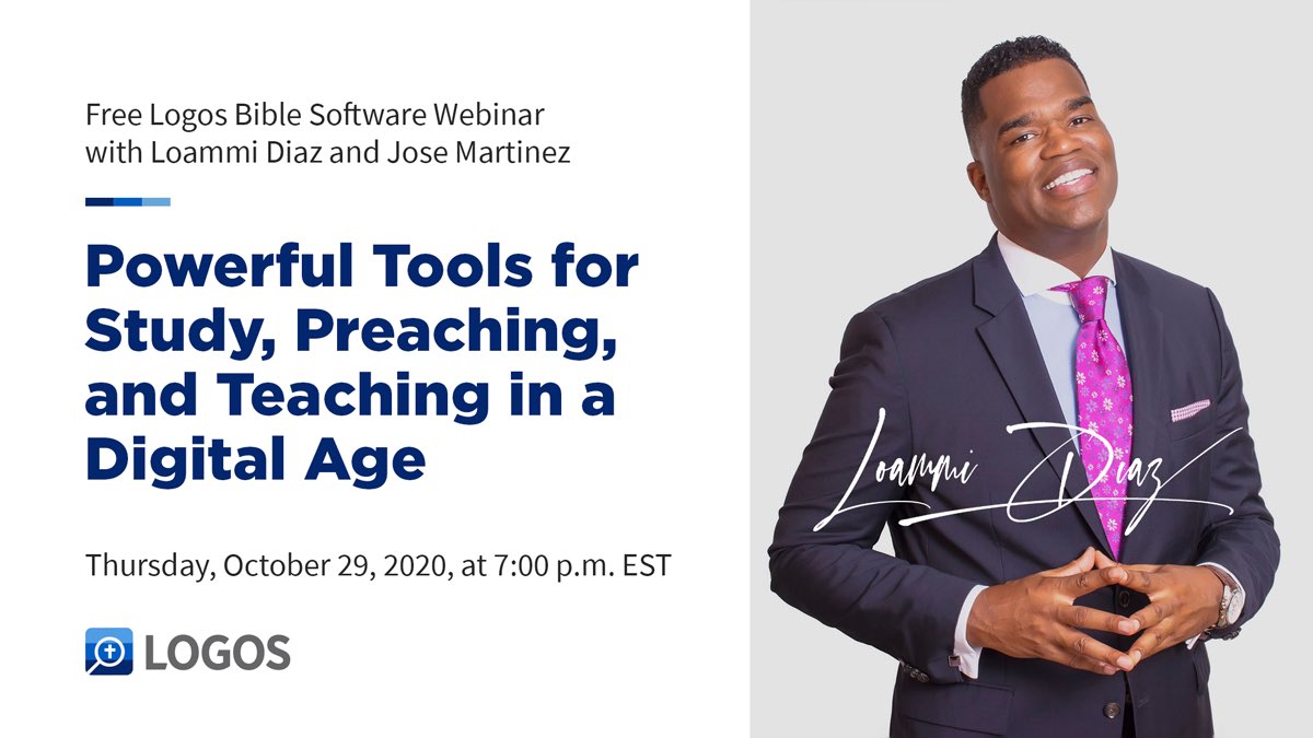 Come join me for a free webinar on sermon prep and proper exegesis this Thursday @ 7 p.m. EST. If you need to buy or upgrade your Logos Bible Software, please register. We have a discount for you! 

eventbrite.com/e/powerful-too…