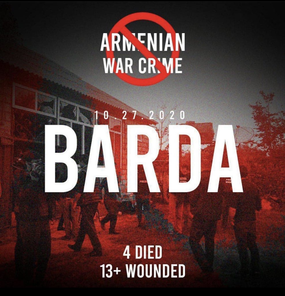 And the World is still silent?? Why?? You dont even see how armenia kill civils and children in Azerbaijan? Who helps and support armenia supports babykillers and terrorism! The are part of this armenian terror! #stoparmenianterrorism #prayforbarda