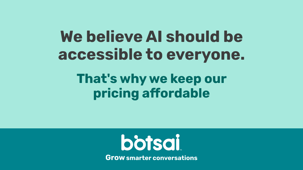 BotsaiHQ's tweet photo. AI for All 🤖

#artificialintelligence #machinelearning #automation #innovation #nocode #chatbot  #innovativetechnology #cincinnatitech #easytouse #smartconversation #customerexperience #bestchatbot #chatbotforsmallbusiness #chatbotforschools #digitaltransformation https://t.co/kk8EiDEhko