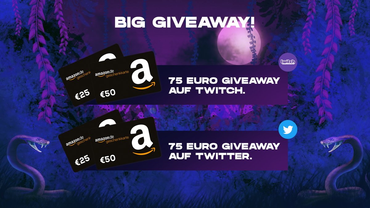 Pyytthon's tweet photo. Freude ist am schönsten wenn man sie teilen kann💙

Ich verlose auf Twitter und Twitch jeweils einen 75€ Amazon Gutschein passend zum Black Friday.

Für das Twitter Giveaway:
- Folgt @Pyytthon 
- Retweete diesen Tweet
- Taggt 2 Personen

Ende am 22.11.2020! Viel Glück💙🍀 https://t.co/k9SmiVRWoT