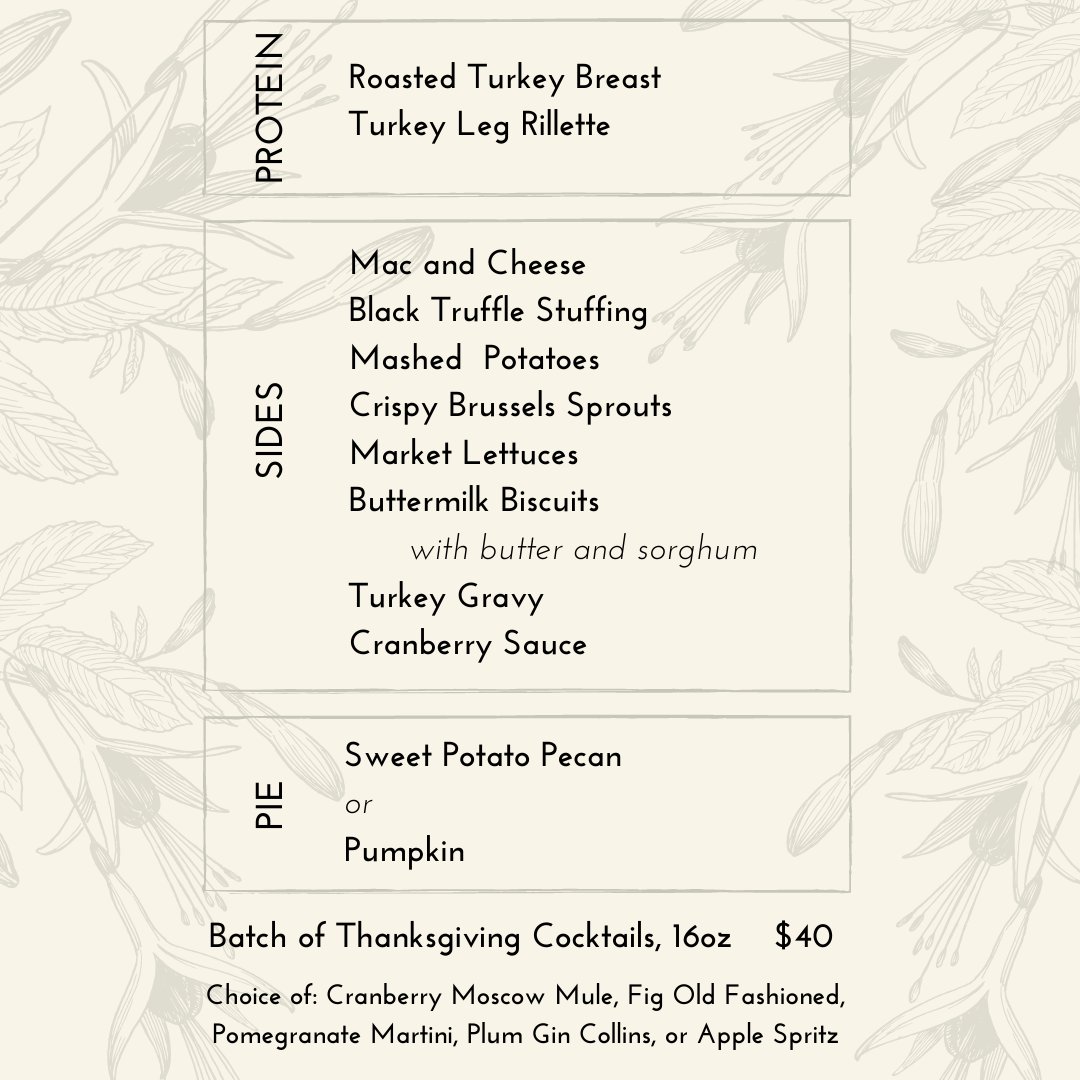 From our home to yours, we're pleased to announce our Southern Thanksgiving Catering package! Just warm up and serve.

Pre-order online today! Limited availability
app.upserve.com/s/the-attic-lo…