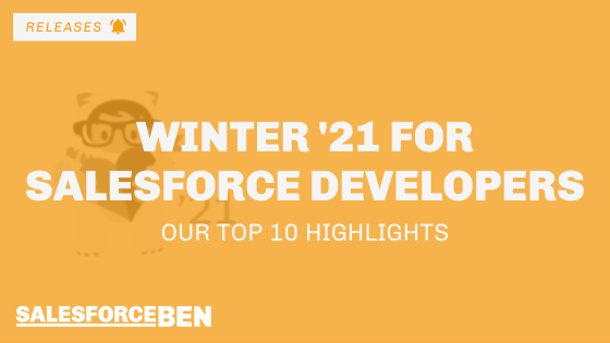 nuvemconsulting's tweet photo. The Winter ‘21 release has arrived – what’s new for Salesforce developers? Find out here: https://t.co/3DKkb1aa4z via @SalesforceBen 

#Salesforce #SalesforceDevelopers https://t.co/5Netde3NGu