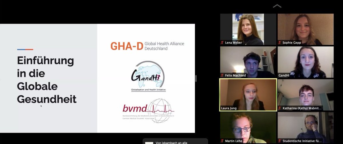 gandhi_bvmd's tweet photo. Es ist soweit - gerade findet die erste Vorlesung unserer Global Health Online Reihe statt! 🎉
Wir sind überwältigt von eurem Interesse &amp; freuen uns auf spannende Diskussionen zu #globalhealth in den kommenden Wochen - immer Dienstags 18.00 Uhr. 🌍📅

➡️https://t.co/wjZ4jtL0GA https://t.co/dtNW6o1dvZ