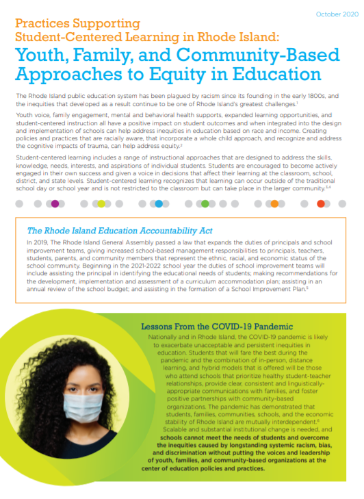 RIKidsCount's tweet photo. Yesterday, we released our latest report on #equity -- why it matters, and how we *must* include students, families + community to actually achieve equity in education.
Thank you Paige for leading a dynamic presentation and discussion!
#SCLChat #edchatRI @NellieMaeEdFdn https://t.co/9ENX7kAfBX