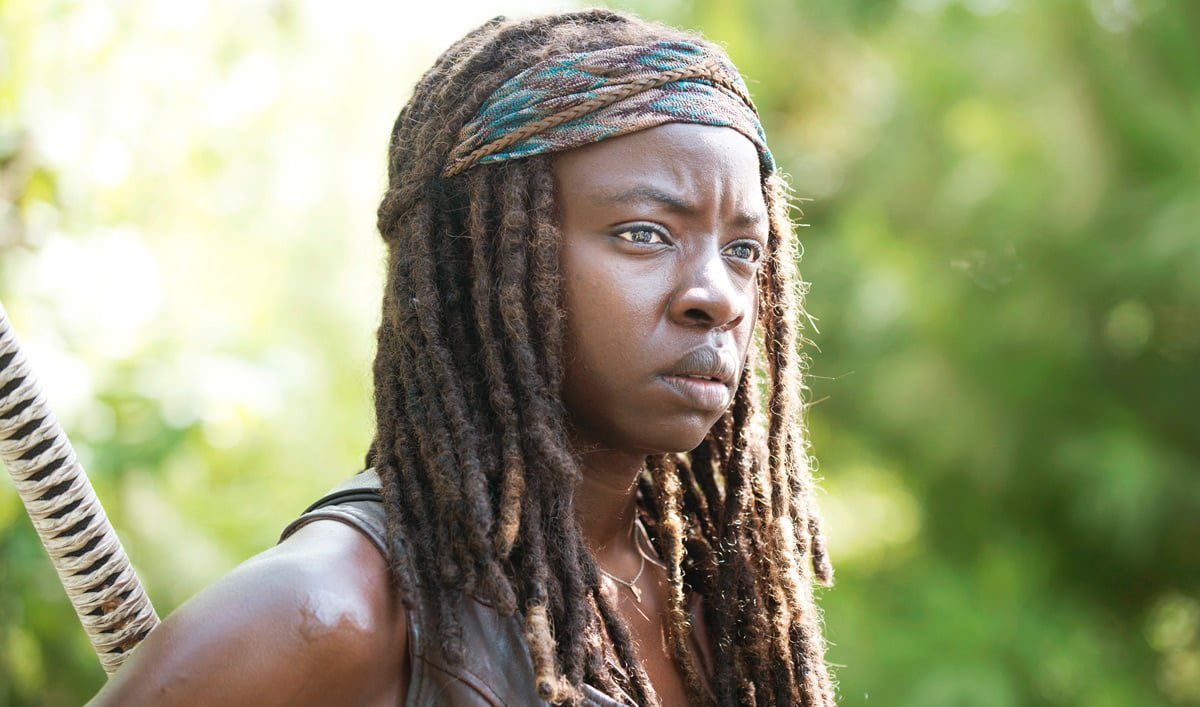 Danai Gurira as MichonneA lone wolf with a protective outer shell. Burdened by her past, but turned hopeful for her future. A brilliant & masterful leader that cares deeply for her people and fights hard for them. A mama bear. A lover. A groundbreaker. This is Michonne.