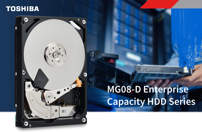 The new MG08-D Enterprise Capacity HDDs are Toshiba's 7th generation air mechanical design with better power efficiency and a lower component count to deliver better total cost of ownership than its earlier generation models. ow.ly/qubE50C4a71 #toshiba #storage #HDD