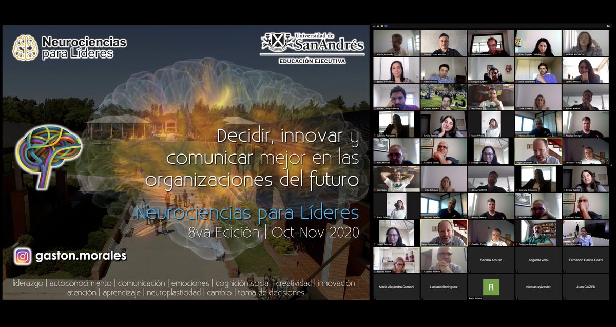 Comenzamos un nuevo viaje a lo profundo del cerebro! | 8va edición de nuestro programa Neurociencias para Líderes! Bienvenidos a todos los participantes de esta nueva edición #online 🙌 | Equipazo! Mucha energía y mindsets super diversos. <a href="/UdeSA/">Universidad de San Andrés</a> <a href="/Solchita/">Sol Moyon</a> <a href="/anitasalgado/">Anita</a>
