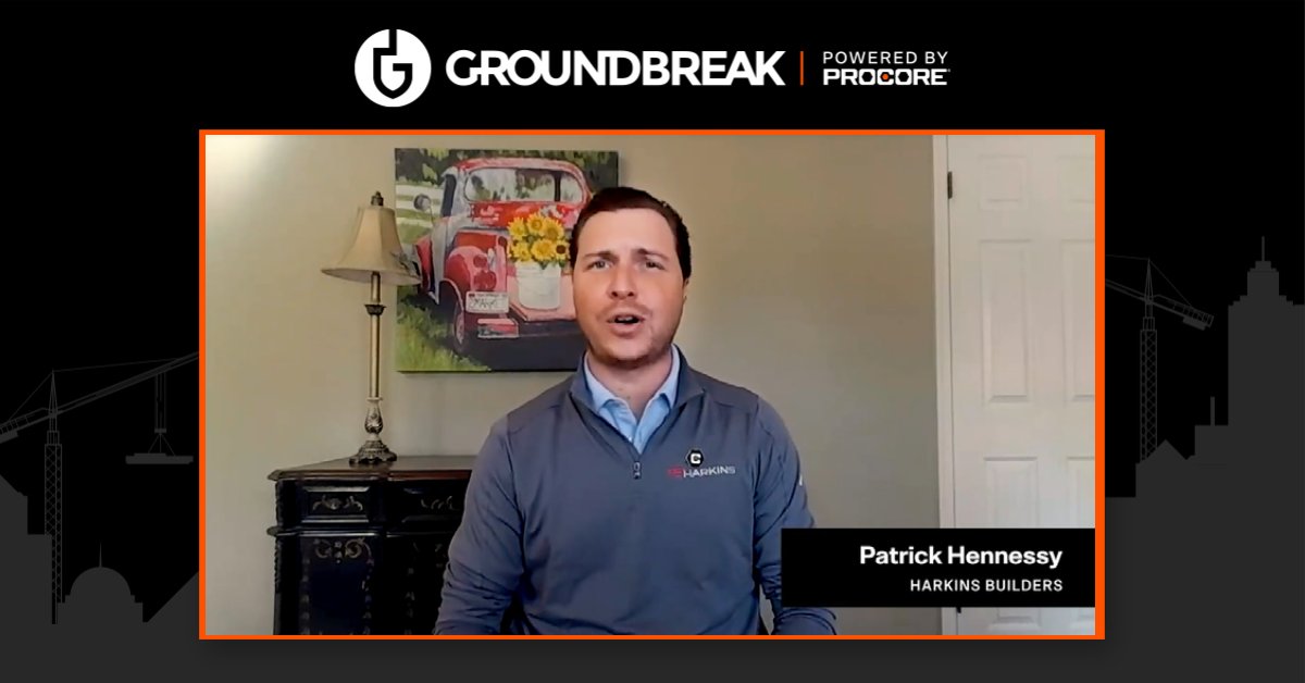 procoretech's tweet photo. “Analytics and Machine Learning can together help change the entire construction industry to a data driven mindset.” - Patrick Hennessy, Director of Scheduling and Analytics @HarkinsBuilders. Be a #Groundbreaker https://t.co/SqMFtASM2s
