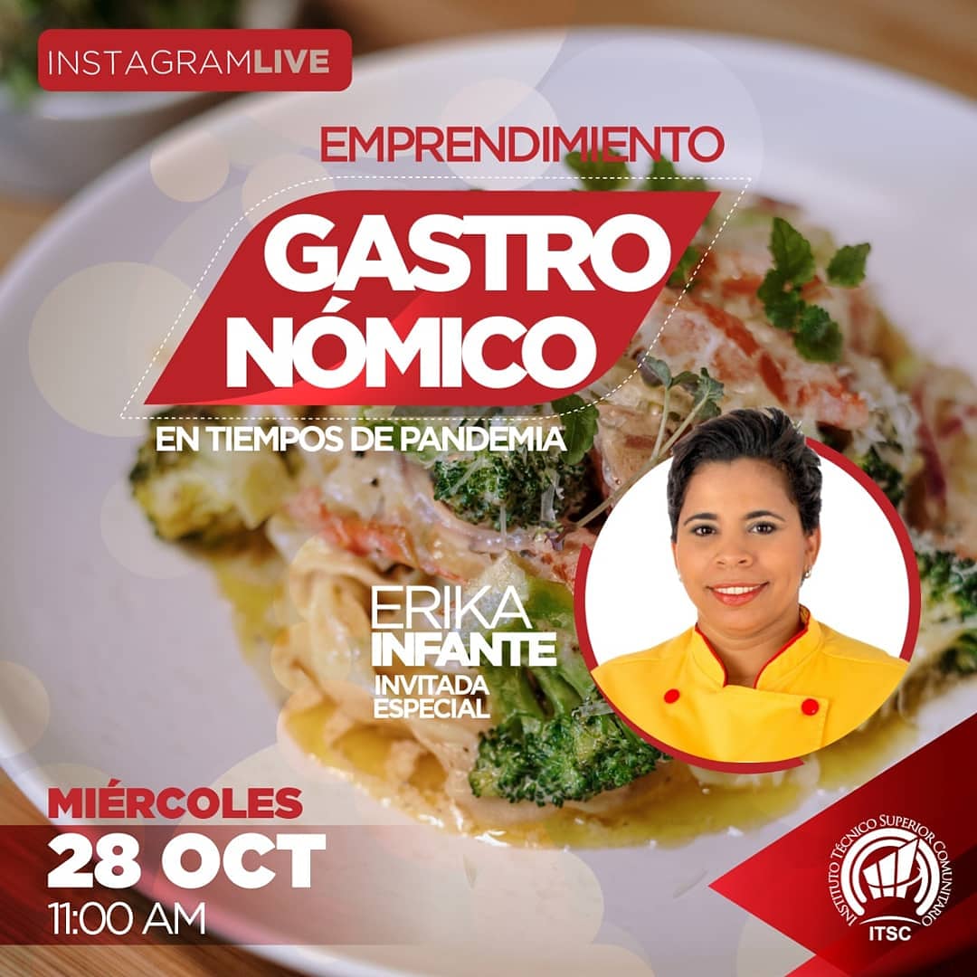 ITSCoficial's tweet photo. Acompáñanos en este #live que nos trae la escuela de gastronomía a través de nuestra cuenta de instagram @itcsrd. 
.
#somositsc
#gastronomía https://t.co/cGnsMFmdnI
