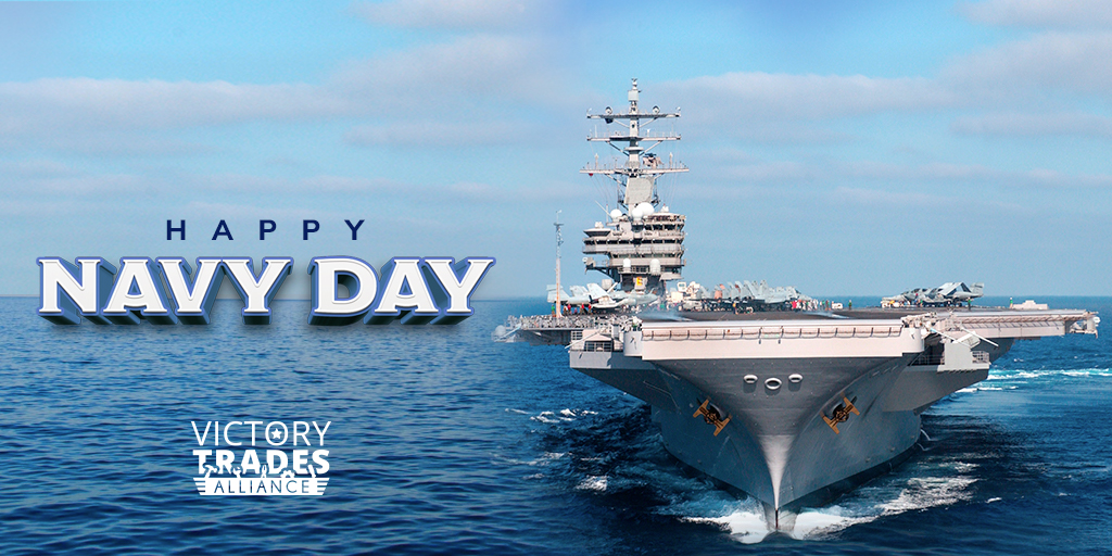 Navy Day is a time to remember the brave men and women of the U.S. Navy, past and present. To learn more about the history of the holiday and why we choose to celebrate, visit  ecs.page.link/BWRKW. #NavyDay #Celebrate