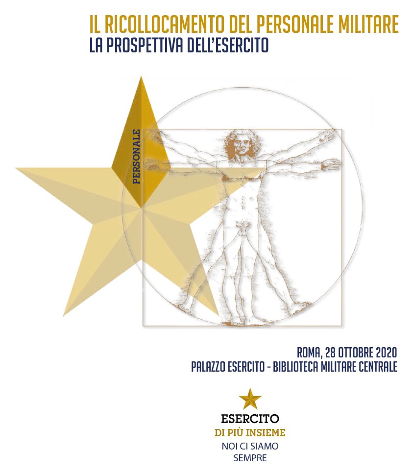 Convenzione Assosomm e Ministero Difesa: il presidente <a href="/rasizza/">Rosario Rasizza</a> parteciperà domani #28ottobre come relatore all'evento: "Il ricollocamento del personale militare - La prospettiva dell'Esercito" organizzato da <a href="/Esercito/">Esercito Italiano</a> con Segretariato Generale del <a href="/MinisteroDifesa/">Ministero Difesa</a>.