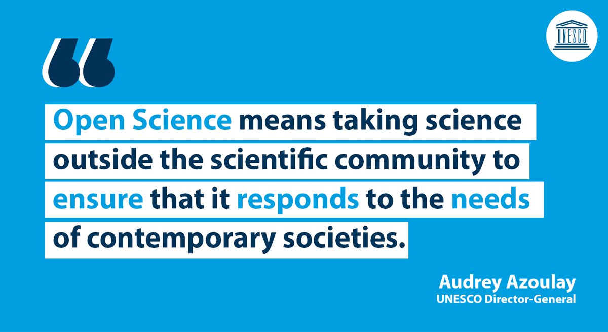 As #COVID19 knows no boundaries, neither should science in our fight against this global pandemic.
@UNESCO Director-General @AAzoulay highlights the urgent need for #OpenScience during joint appeal with @DrTedros and @mbachelet.
Learn more: https://t.co/ia7sRO0oat https://t.co/fDKktRY8IX