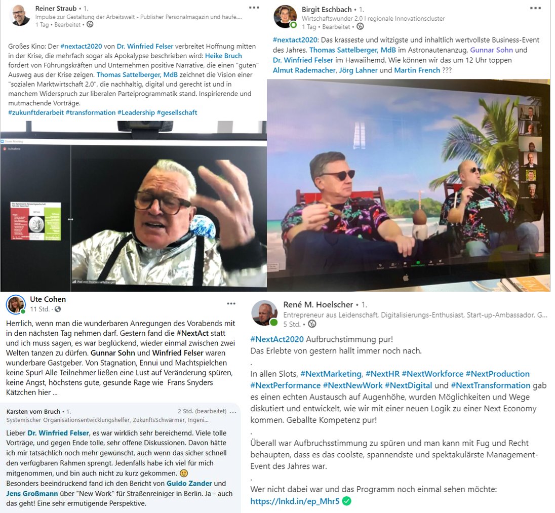#NextAct2020 Für alle, die es verpasst haben, werden wir alle Sessions zur Verfügung stellen. Reinschauen lohnt sich