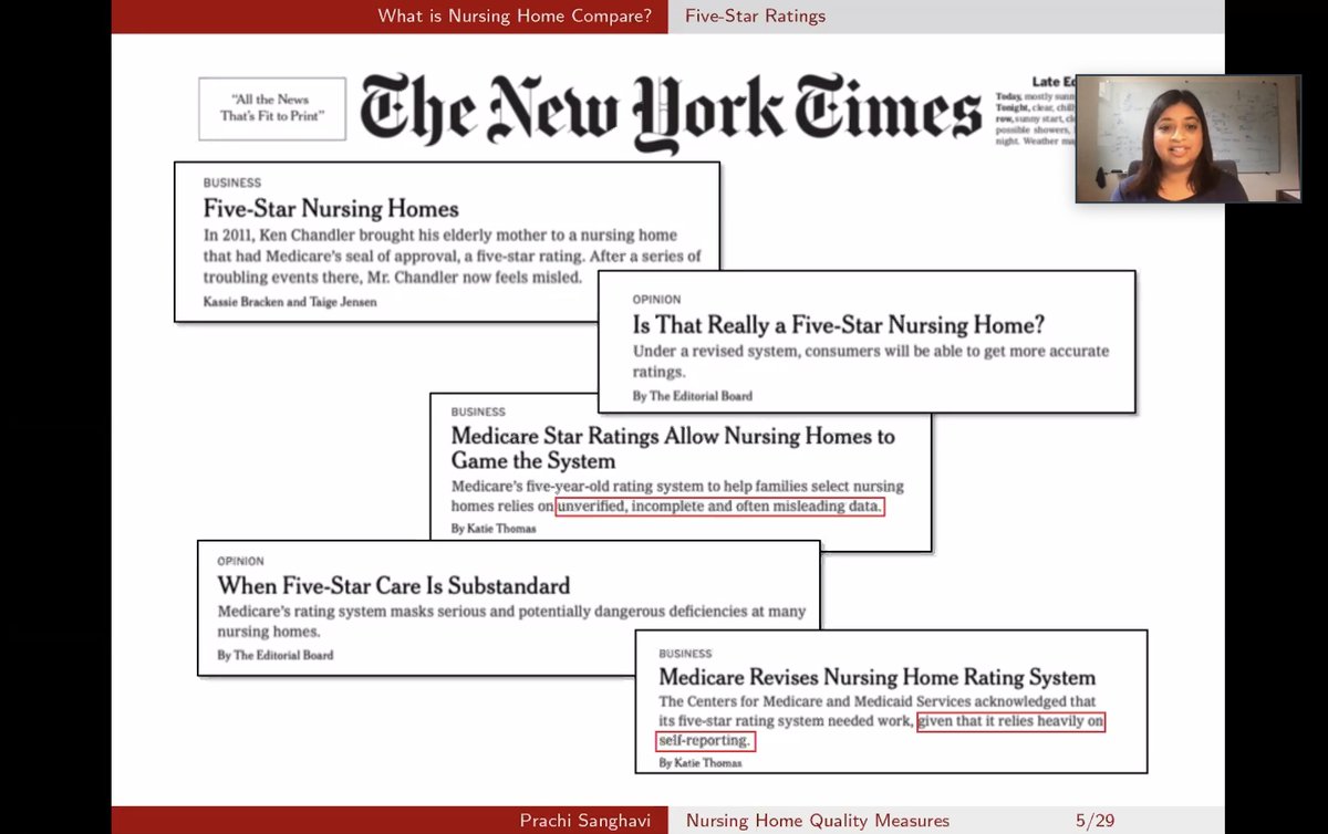 UChicagoCHAS's tweet photo. Happening now: @UChicagoPHS Assistant Professor Prachi Sanghavi leading an eye-opening #DavisCHAS e-Lecture about investigating the accuracy of Nursing Home Compare data. #healthpolicy #research #seniorcare https://t.co/h3VPNhf5jW
