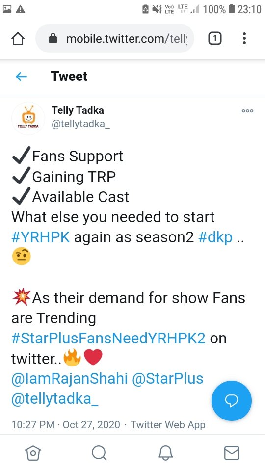 Harshin92985269's tweet photo. @StarPlus @Devoleena_23 Are you alive @StarPlus @IamRajanShahi See this we are trending it is 39th day of our protest for getting our show yrhpk back #StarPlusFansNeedYRHPK2 #RipStarPlus https://t.co/zd0Eqfl1WG